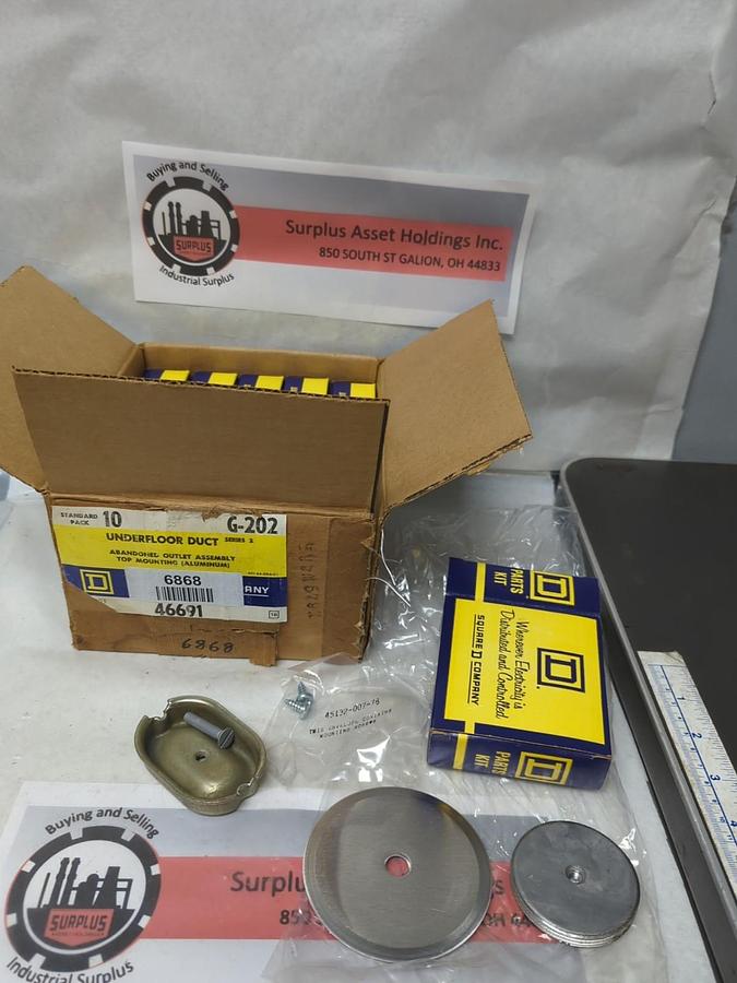 SQUARE D,G-202,SER 2 UNDERFLOOR DUCT ABANDONED OUTLET KIT BOX OF 10 NOS