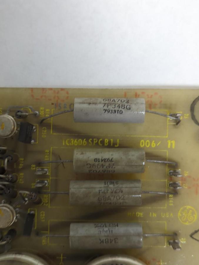 Used GENERAL ELECTRIC,IC3606SPCB1J,CURRENT CONTROL BOARD PRE-OWNED