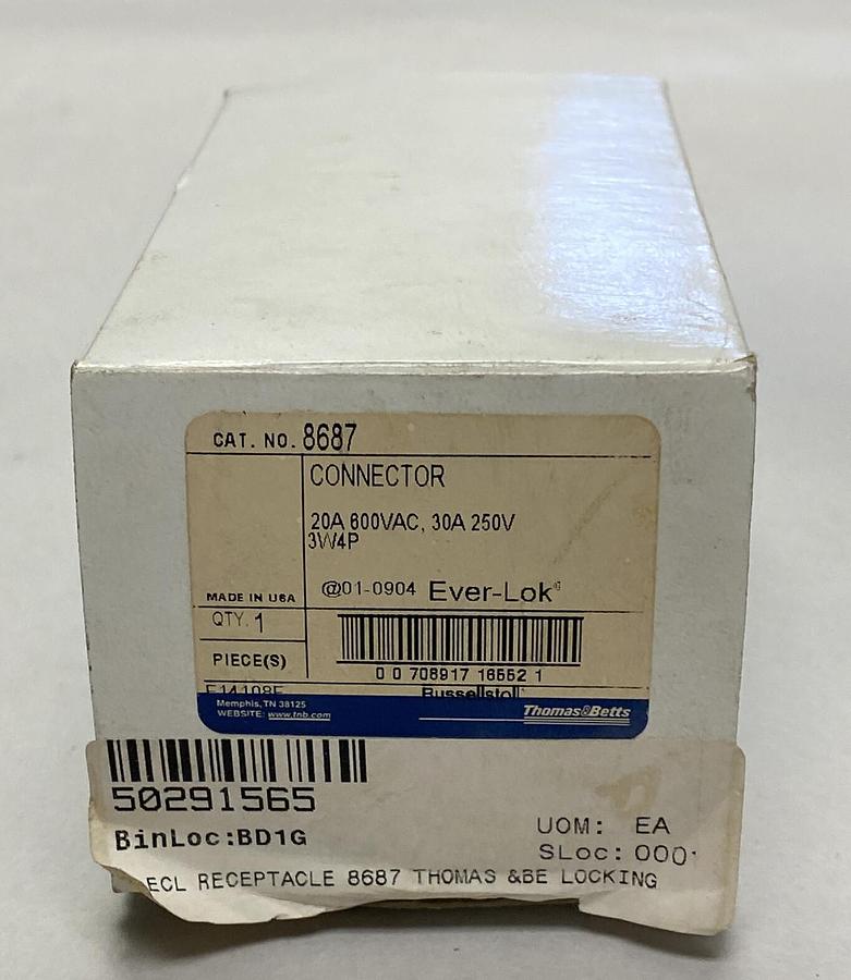 Used THOMAS & BETTS,8687,CONNECTOR NEW