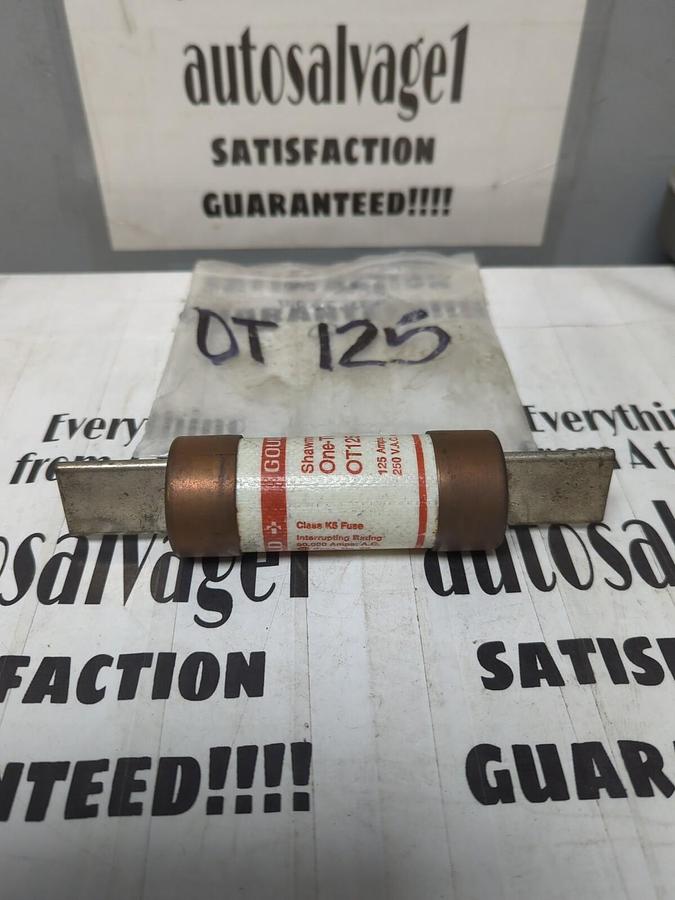 GOULD SHAWMUT,OT125,ONE-TIME 125 AMP FUSE NOS
