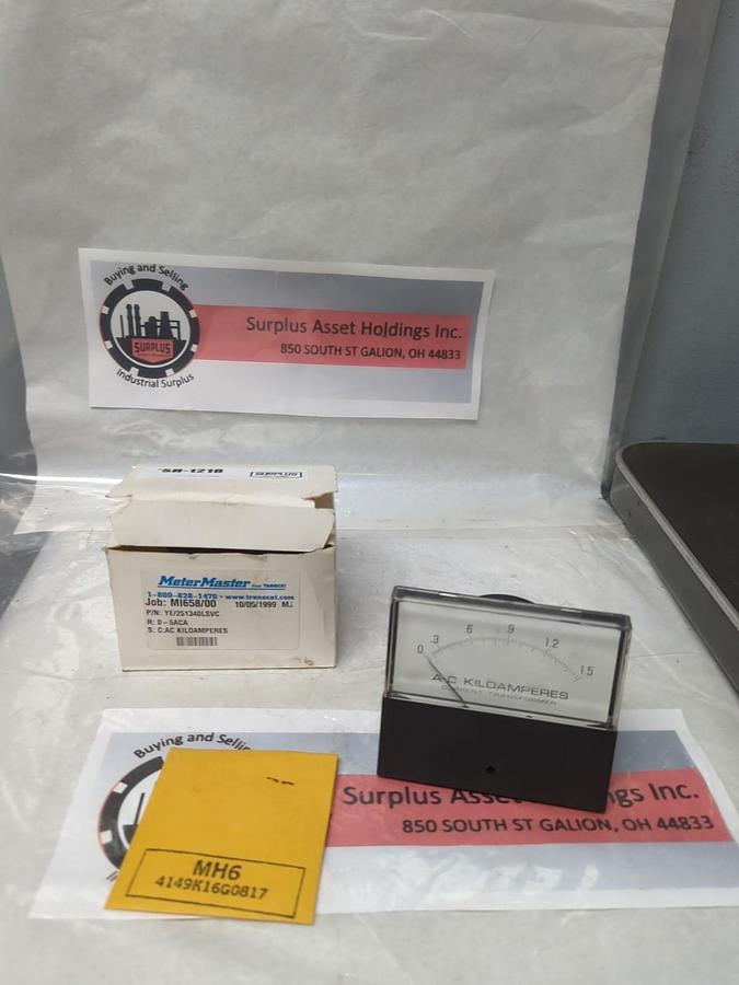 METERMASTER,YE/251340SVC,GAUGE 0-5ACA NOS