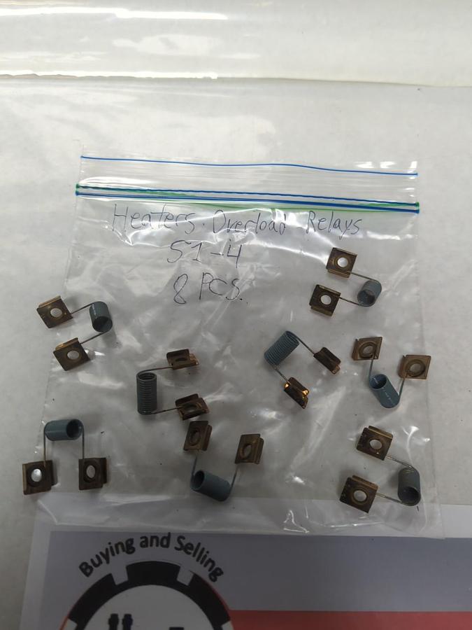 Used JOSLYN CLARK,S1-4,OVERLOAD THERMAL HEATER ELEMENT LOT OF 8 PRE-OWNED