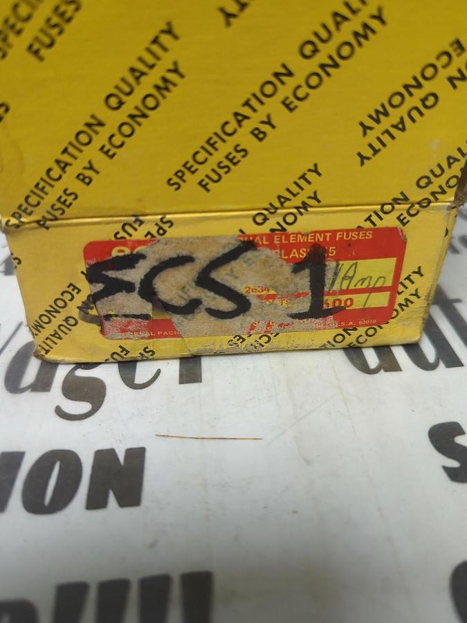 FEDERAL PACIFIC CO.,ECS-1,ECON 1 AMP FUSES BOX OF 10 NOS