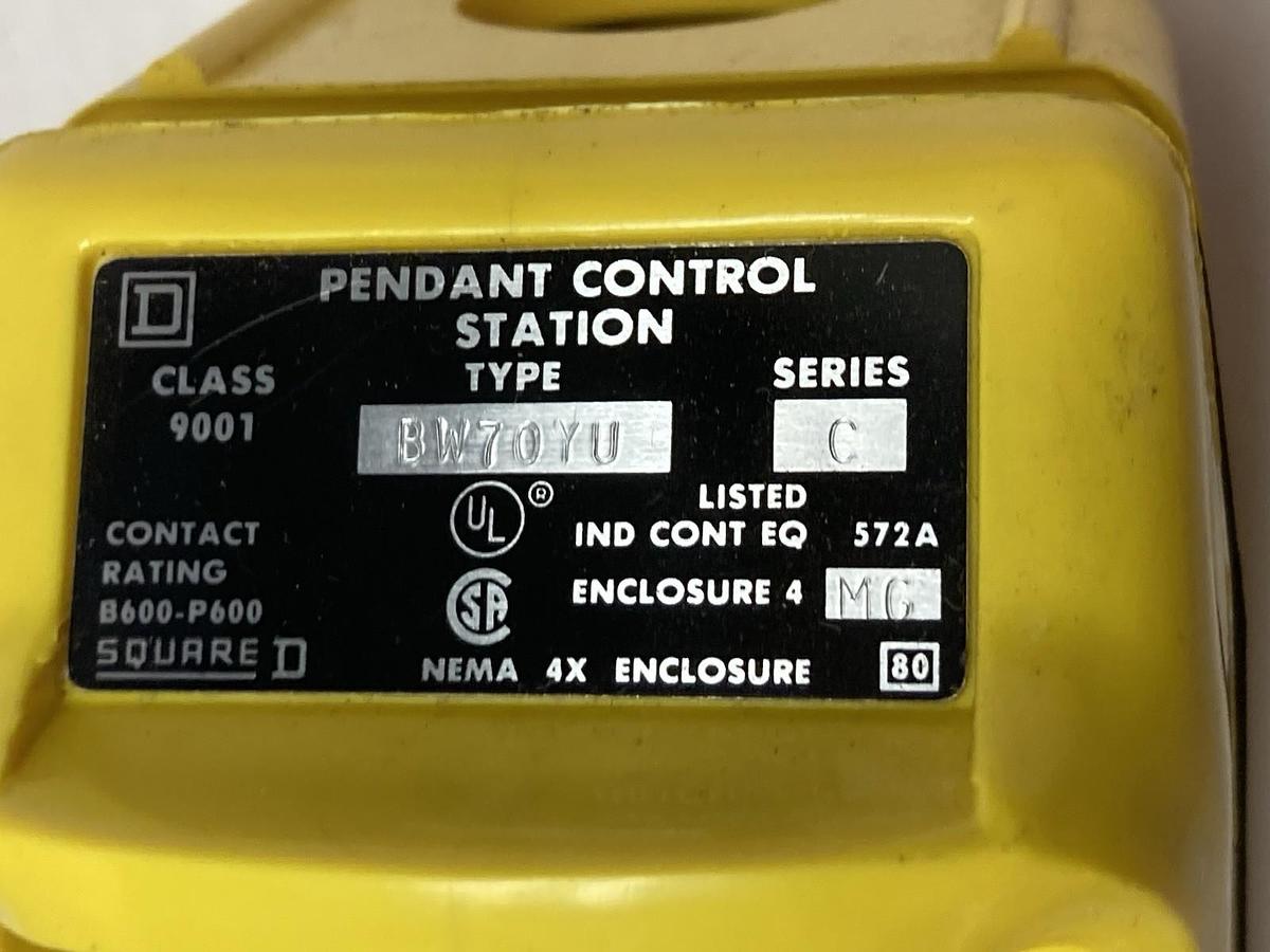 Square D,Class 9001 Type BW75Y,Pendant Control Station Ser C