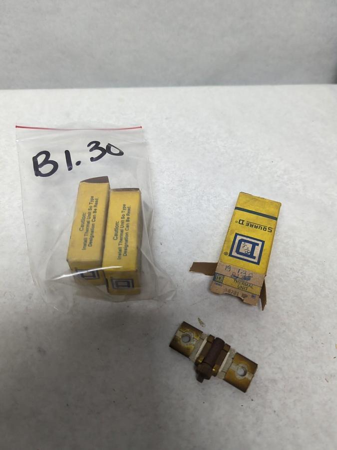 SQUARE D,B1.30,THERMAL OVERLOAD HEATER ELEMENT LOT OF 3 NOS