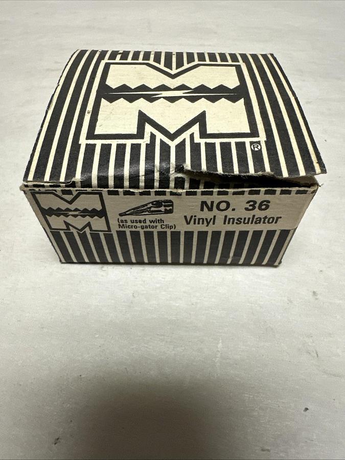 Mueller Electric,#36,Vinyl Insulator Box of 50 Black