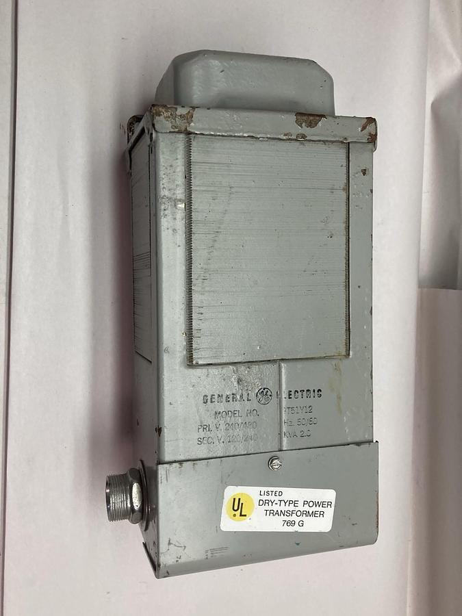 Used General Electric,Model 9T51Y12,Transformer 2.0 KVA 50/60Hz 240/480V