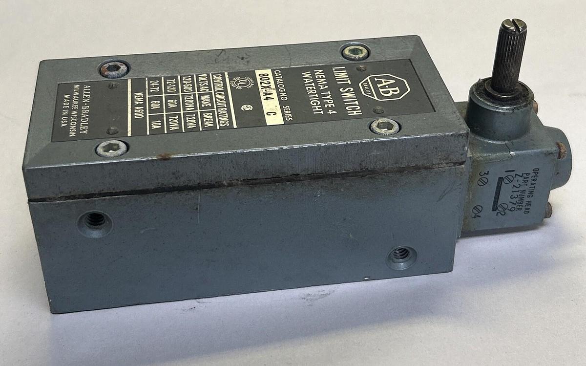 Used ALLEN BRADLEY,802X-A4,LIMIT SWITCH