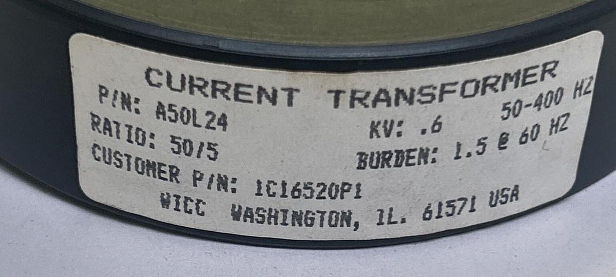 WICC,A50L24,CURRENT TRANSFORMER .6KV NOS