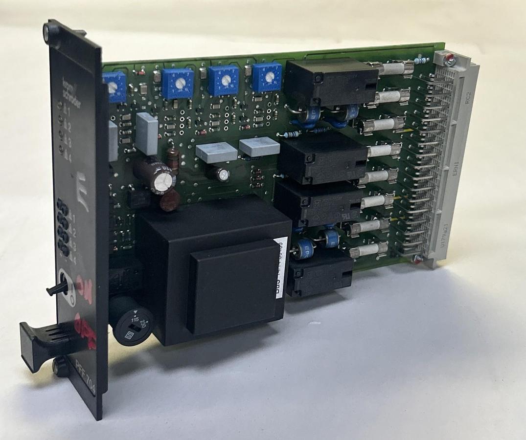 Used KROM SHRODER,84372510,PFF704T/N FLAME DETECTOR RELAY