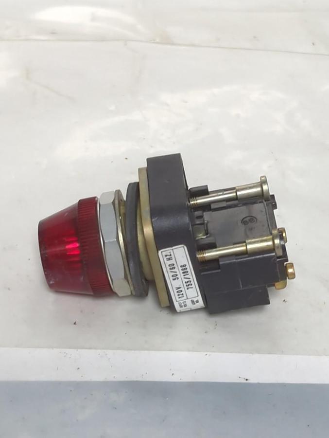 Used ALLEN BRADLEY,800T-P16,SERIES T RED PUSHBUTTON PRE-OWNED