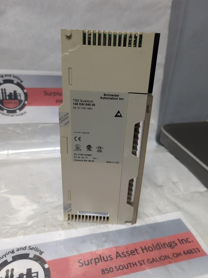 Used SCHNEIDER AUTOMATION,140 DAI 540 00,TSX QUANTUM INPUT MODULE USED