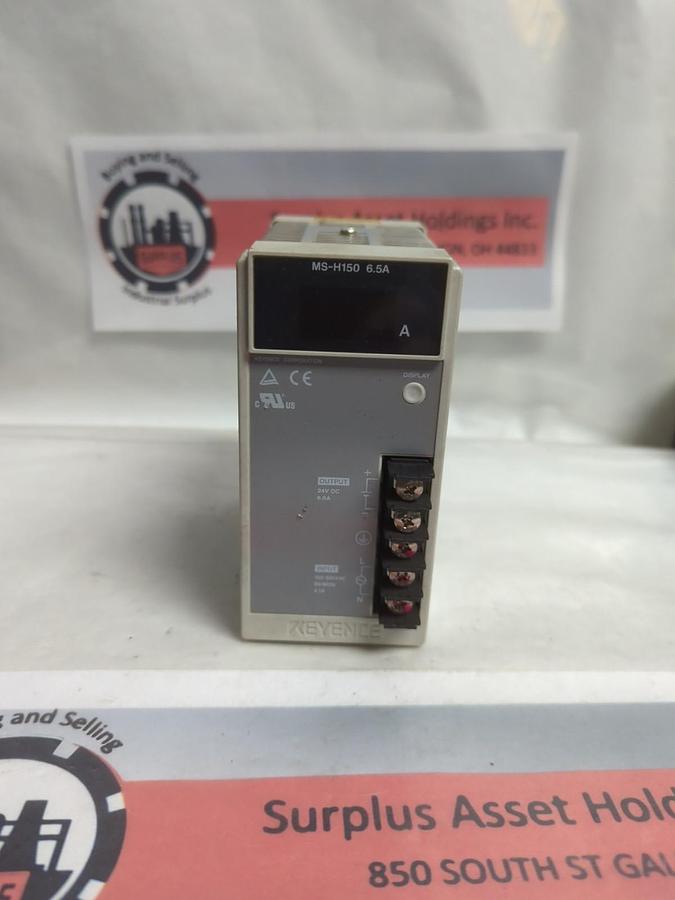 Used KEYENCE,MS-H150,POWER SUPPLY 6.5A PRE-OWNED