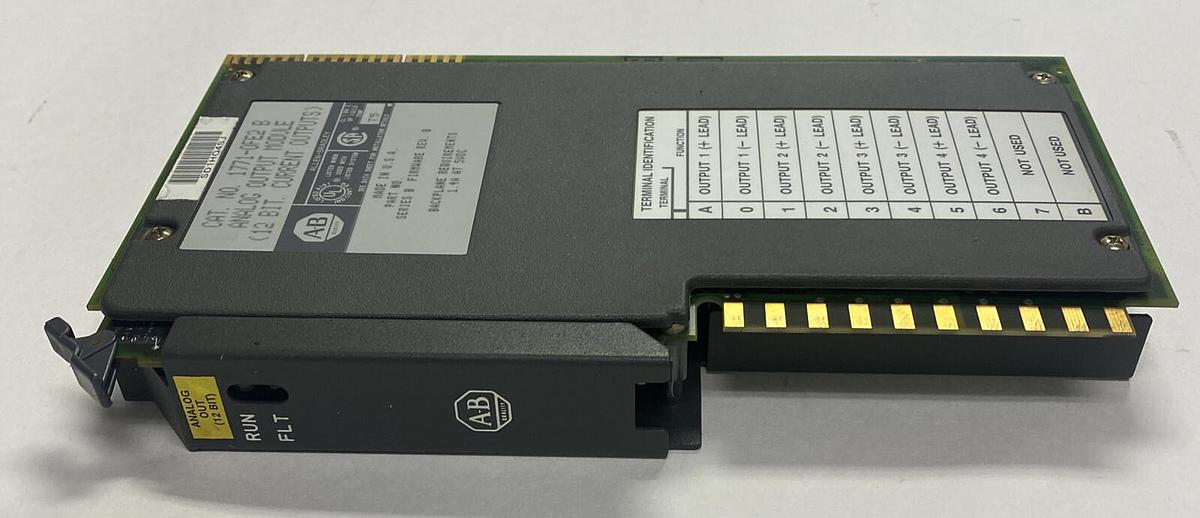 Used ALLEN BRADLEY,1771-OFE2,SER B ANALOG OUTPUT MODULE