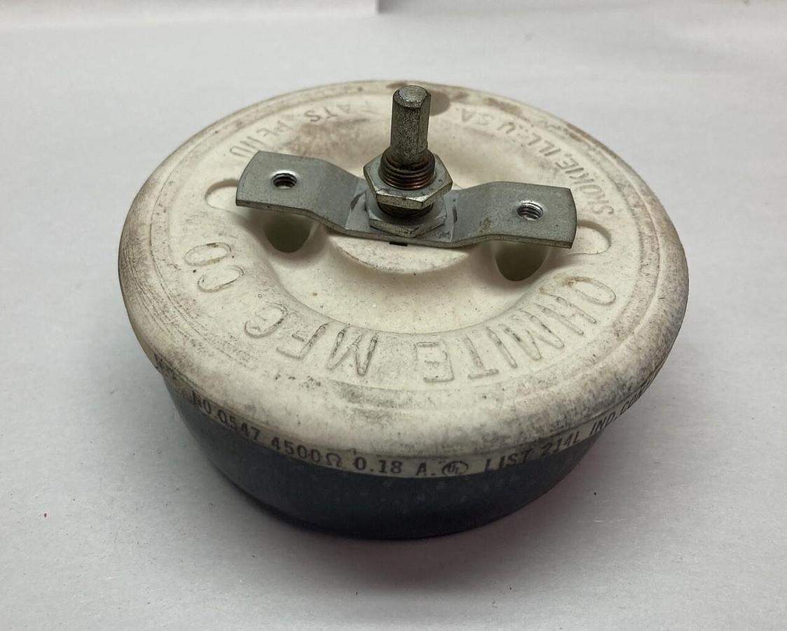 Used Ohmite,0547,Rheostat 0.18A Series 7816