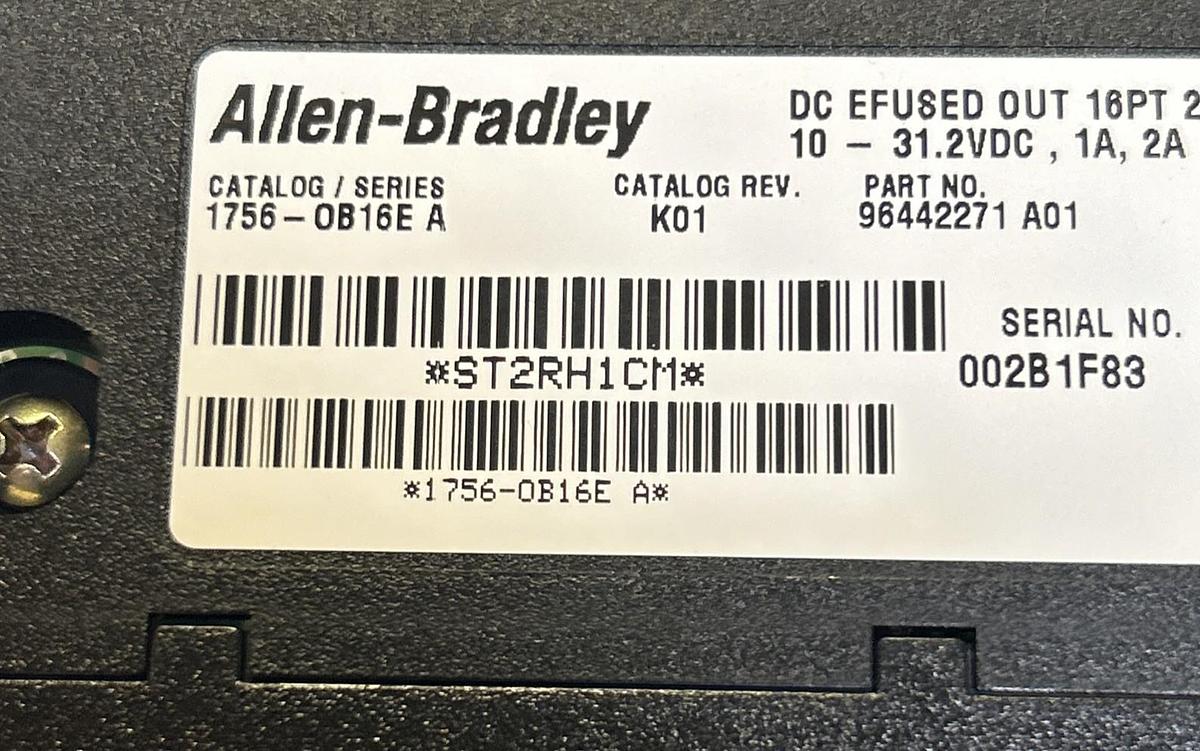Used ALLEN BRADLEY,1756-OB16E,OUTPUT MODULE