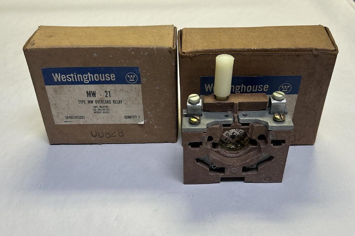 WESTINGHOUSE,MW-21,OVERLOAD RELAY LOT OF 2 NOS
