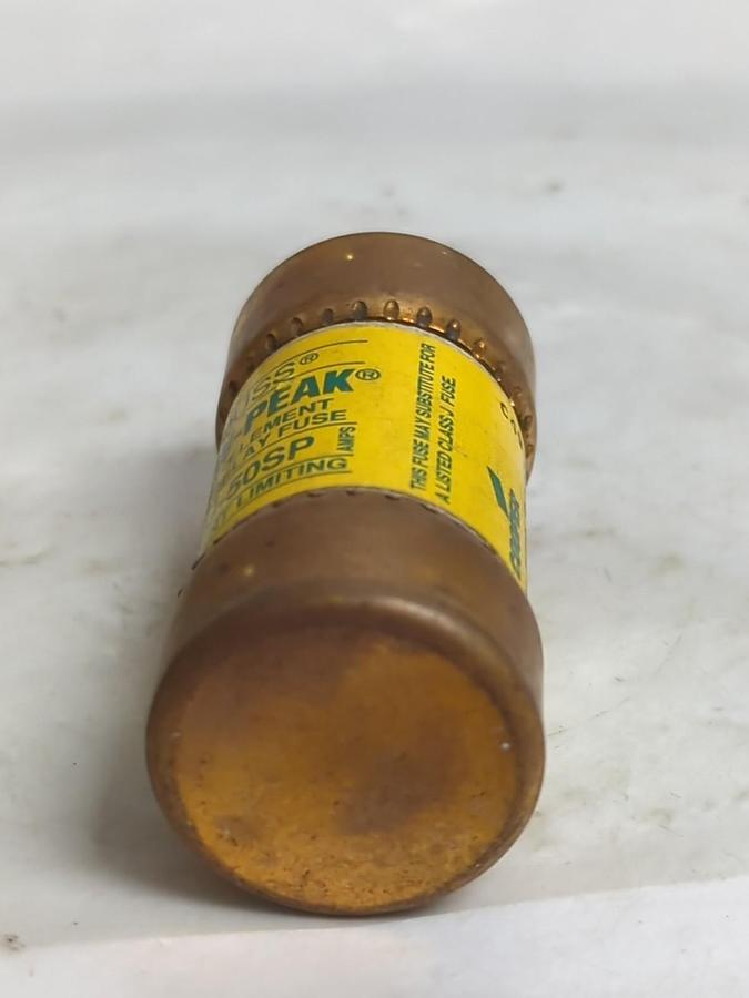 Used COOPER BUSSMANN,LPJ-50SP,LOW-PEAK FUSE 50 AMP LOT OF 5 PRE-OWNED