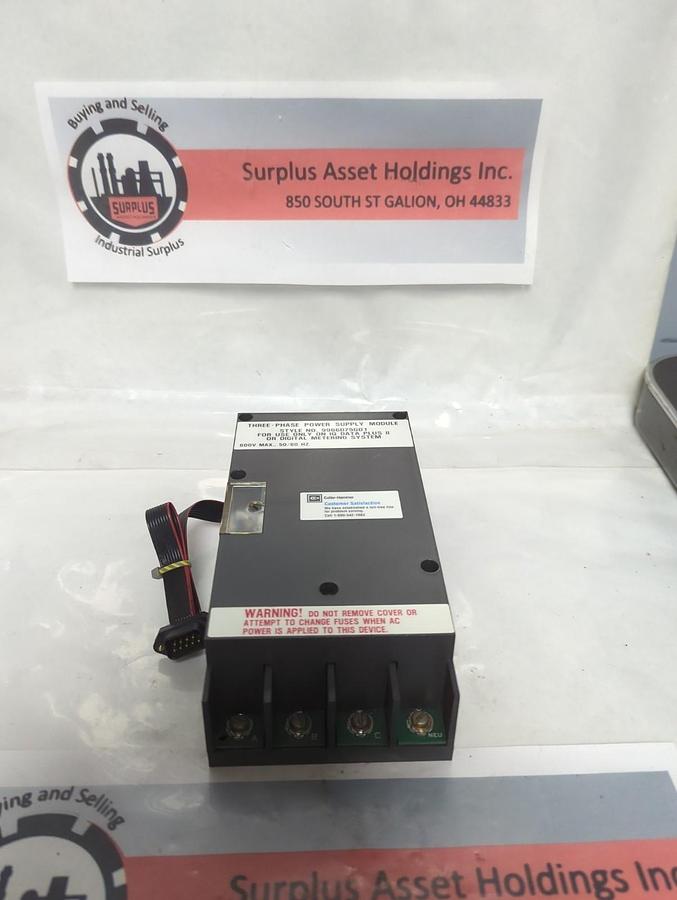 Used CUTLER HAMMER,9966D75G01,THREE PHASE POWER SUPPLY MODULE PRE-OWNED