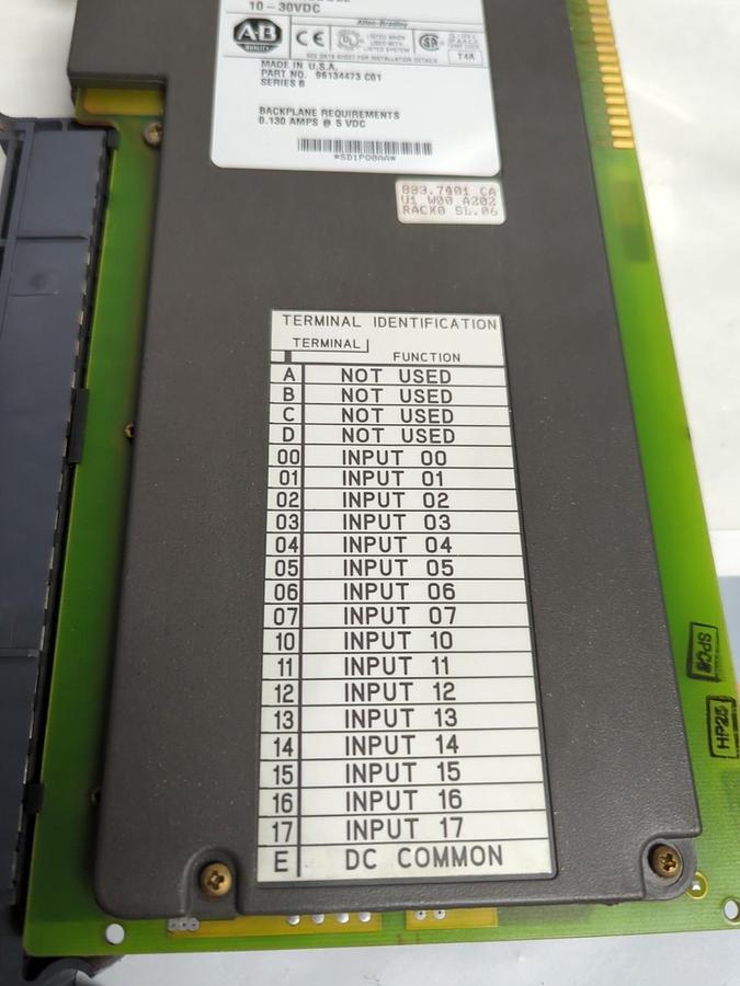 Used ALLEN BRADLEY,1771-IBD B,INPUT MODULE REV EOB PRE-OWNED