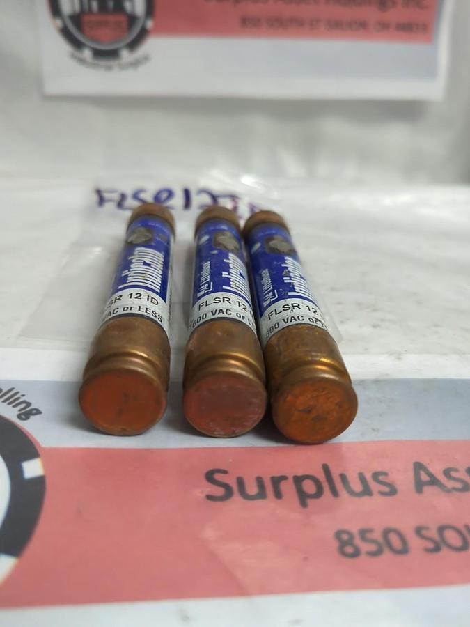 Used LITTELFUSE,FLSR12ID,INDICATOR 12 AMP FUSE LOT OF 3 PRE-OWNED