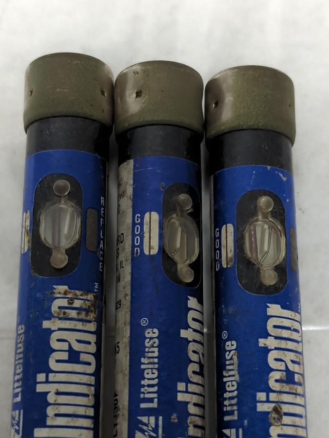 Used LITTELFUSE,FLSR 20ID,INDICATOR 20 AMP FUSE LOT OF 3 PRE-OWNED