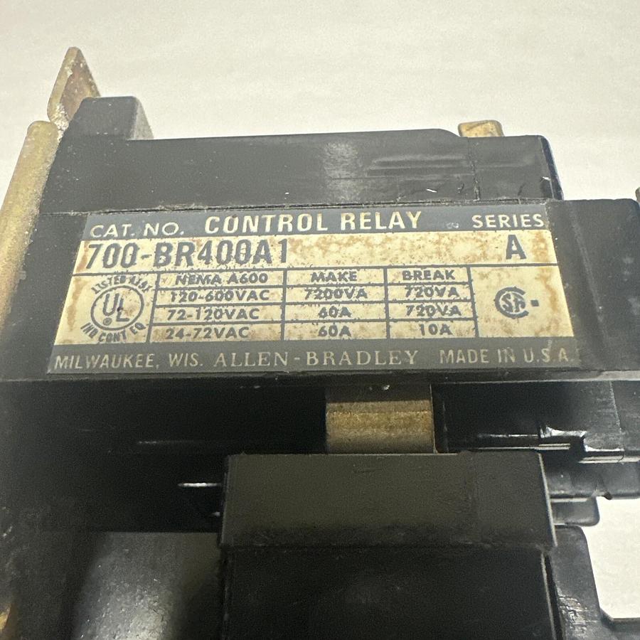 Used Allen-Bradley,700-BR400A1,Control Relay (G089)