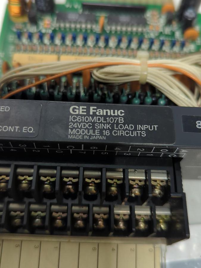Used GE FANUC,IC610MDL107B,SINK LOAD INPUT MODULE 16-CIRCUITS 24VDC PRE-OWNED