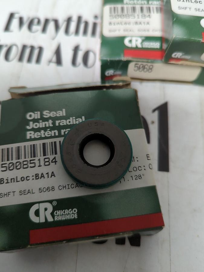 CHICAGO RAWHIDE,5068,OIL SEALS 0.5 IN X 1.128 IN LOT OF 4 NOS