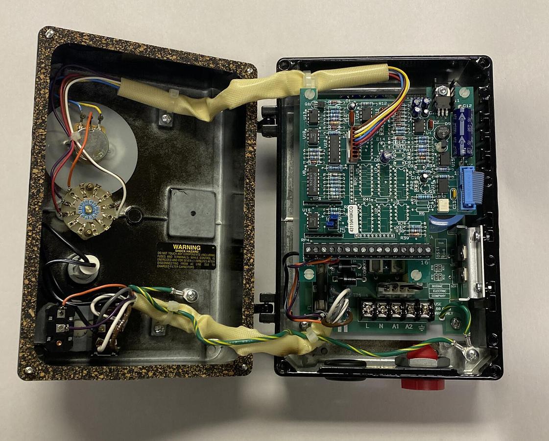 BODINE ELECTRIC,836,DC MOTOR CONTROL 2000-2500 RPM 115V NOS