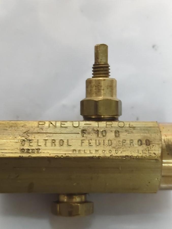 Used DELTROL,F10B,PNEU-TROL FLOW CONTROL VALVE PRE-OWNED