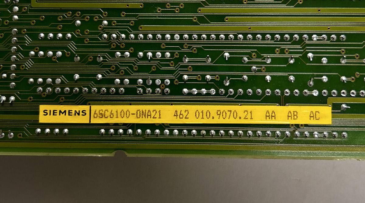 Used SIEMENS,6SC6-100-0NA21,ANALOG CONTROL BOARD