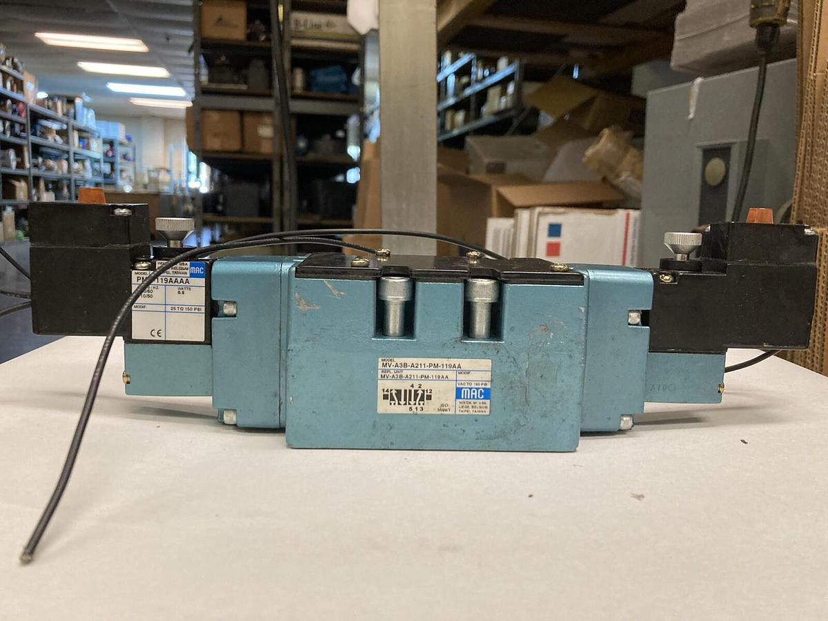 Used Mac,MV-A3B-A211-PM-119AA,Solenoid Valve