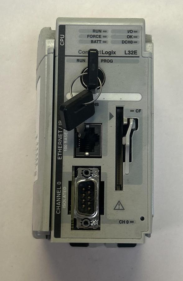 Used ALLEN BRADLEY,1769-L32E,LOGIX 5332E PROCESSOR UNIT