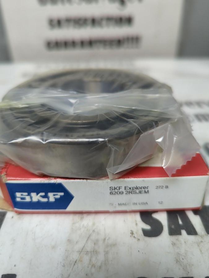 SKF,6209-2RSJEM,DOUBLE SEALED DEEP GROOVE BALL BEARING NOS