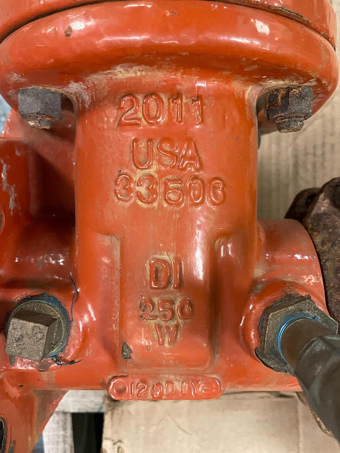 Used KENNEDY,3 INCH,DOUBLE GATE VALVE  BACK FLOW PREVENTER