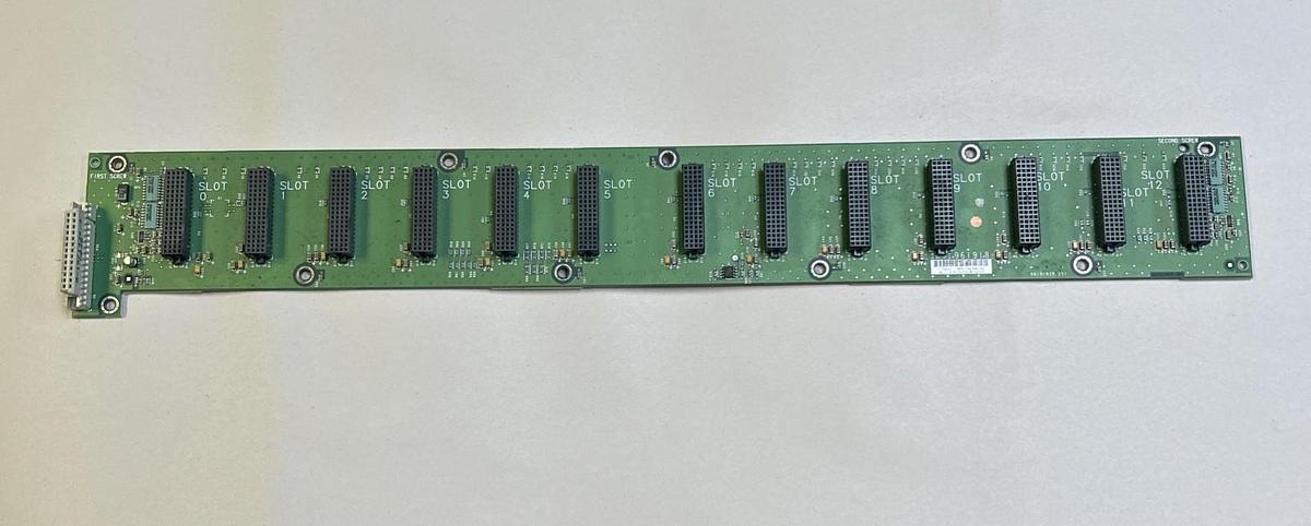 Used ALLEN BRADLEY,96191898A01,CIRCUIT BOARD FOR A 12 SLOT CHASSIS