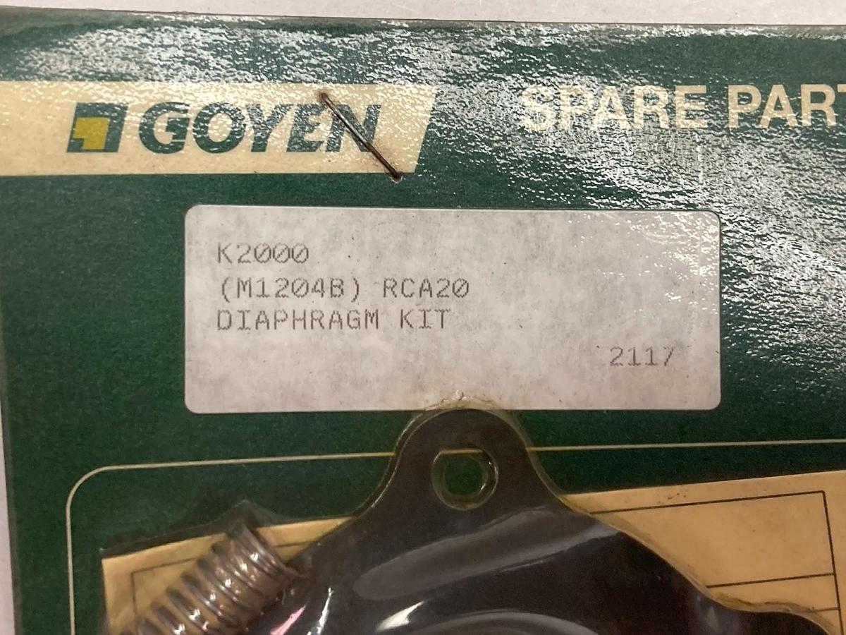 Used Goyen,K2000 RCA20,Diaphragm Kit