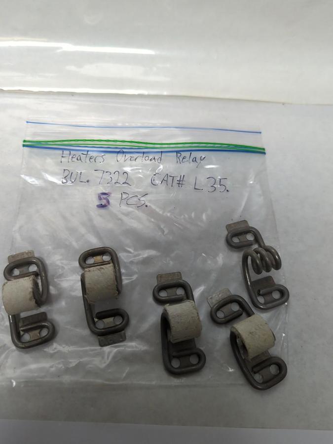 Used JOSLYN CLARK,L35.0,OVERLOAD HEATER RELAY LOT OF 5 PRE-OWNED