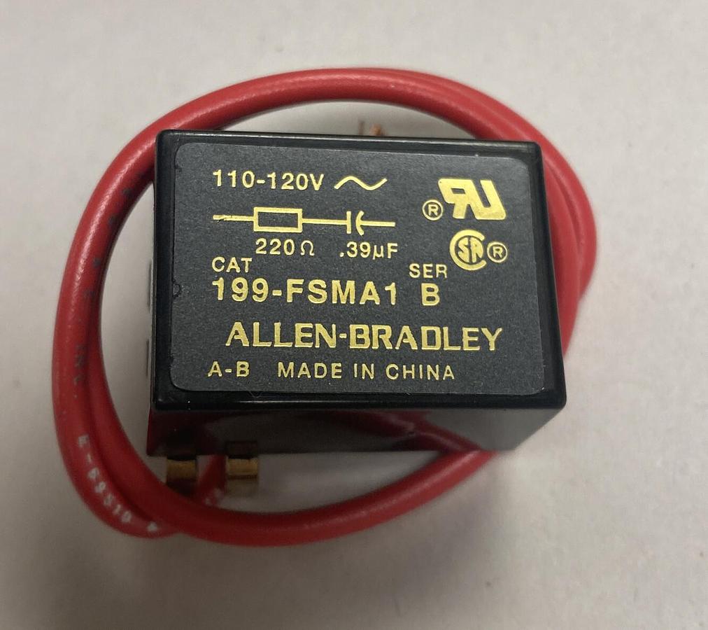 Used ALLEN BRADLEY,199-FSMA1,SER B SURGE SUPPRESSOR LOT OF 5 NOS