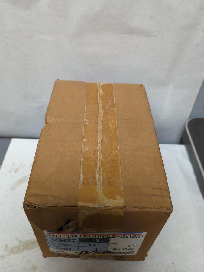 ASAHI,BCJ-0082,SINGLE UNION BALL CHECK VALVE 3 INCH NEW IN SEALED BOX