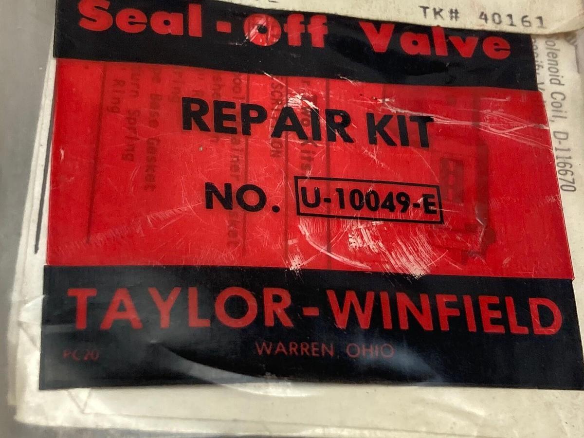 Used Taylor Winfield,U-10049-E,Seal-Off Valve Repair Kit