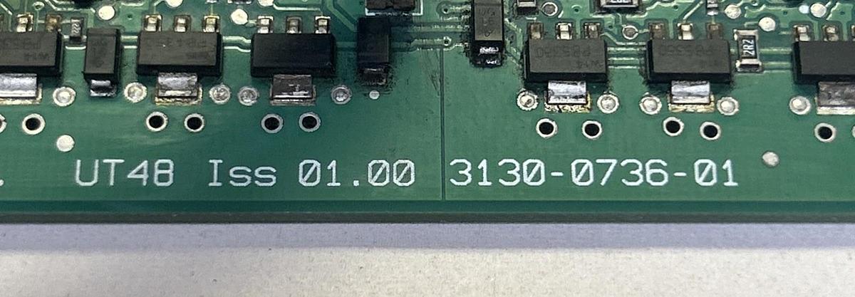 Used CONTROL TECHNIQUES,3130-0736-01,UT48 CIRCUIT BOARD