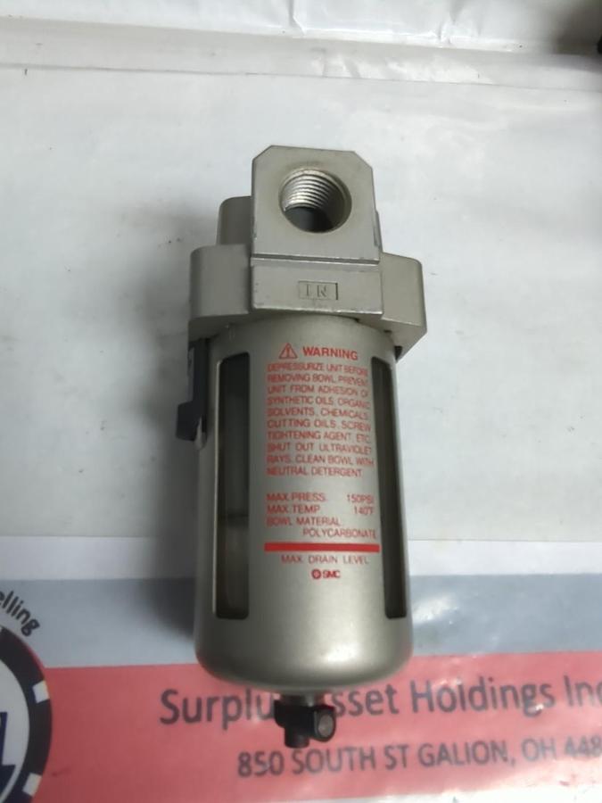 Used SMC,AF40-N04-Z,AIR FILTER 150PSI PRE-OWNED