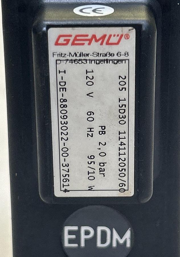 Used GEMU,205-15D30-1141120,SOLENOID VALVE