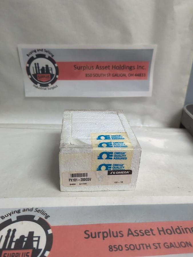 OMEGA,PX181-200G5V,TRANSDUCER 200 PSIG NOS