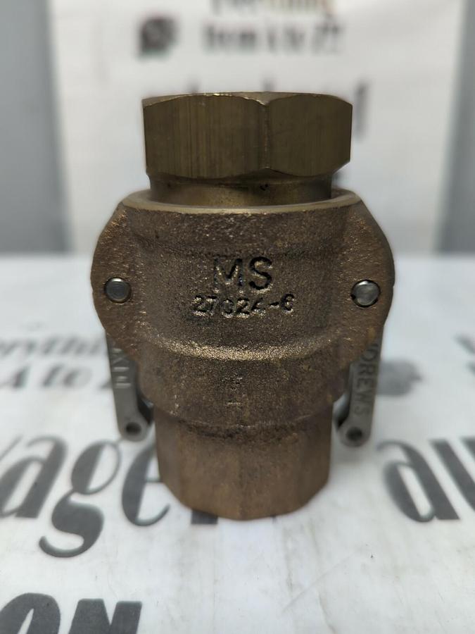 DIXON ANDREWS,100-A,1 INCH 100-D BRASS COUPLING-COUPLER SET NOS