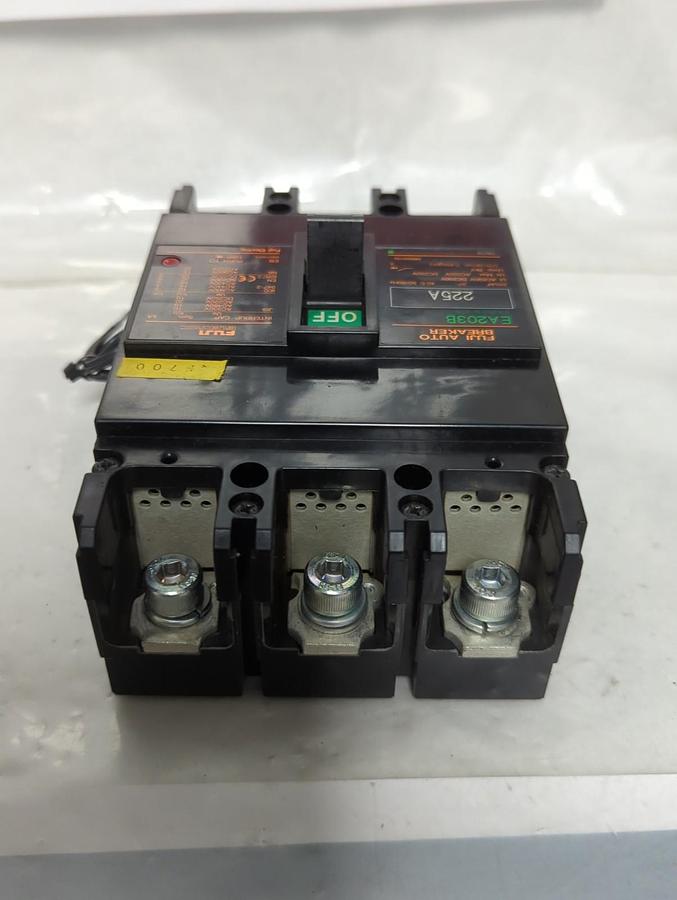 Used FUJI,BB3GEB-225,AUTO CIRCUIT BREAKER 225 AMP 3-POLE EA203B PRE-OWNED