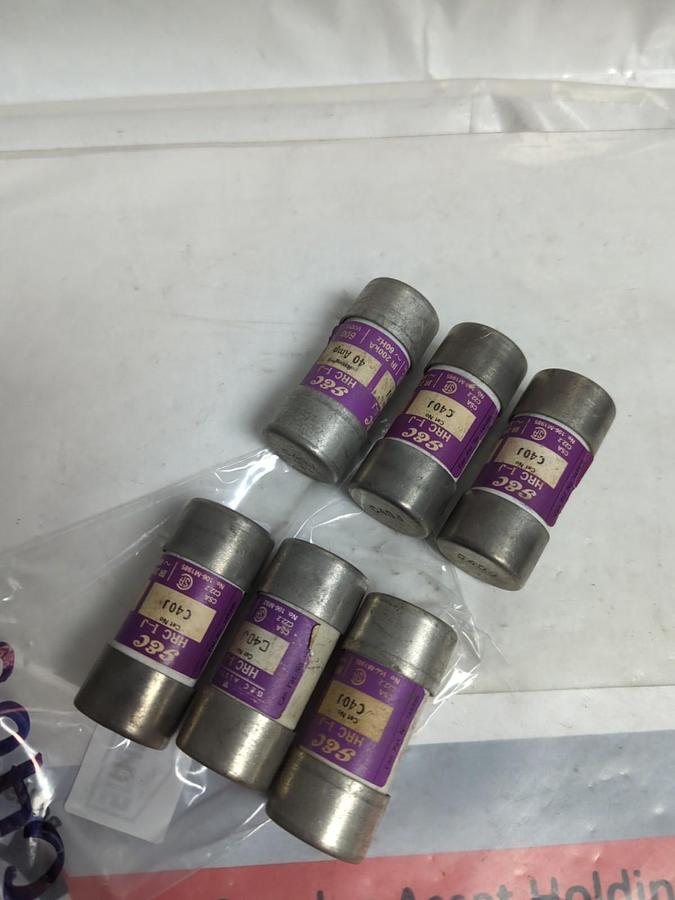 Used G&C,C40J,FUSE 40 AMP LOT OF 6 PRE-OWNED