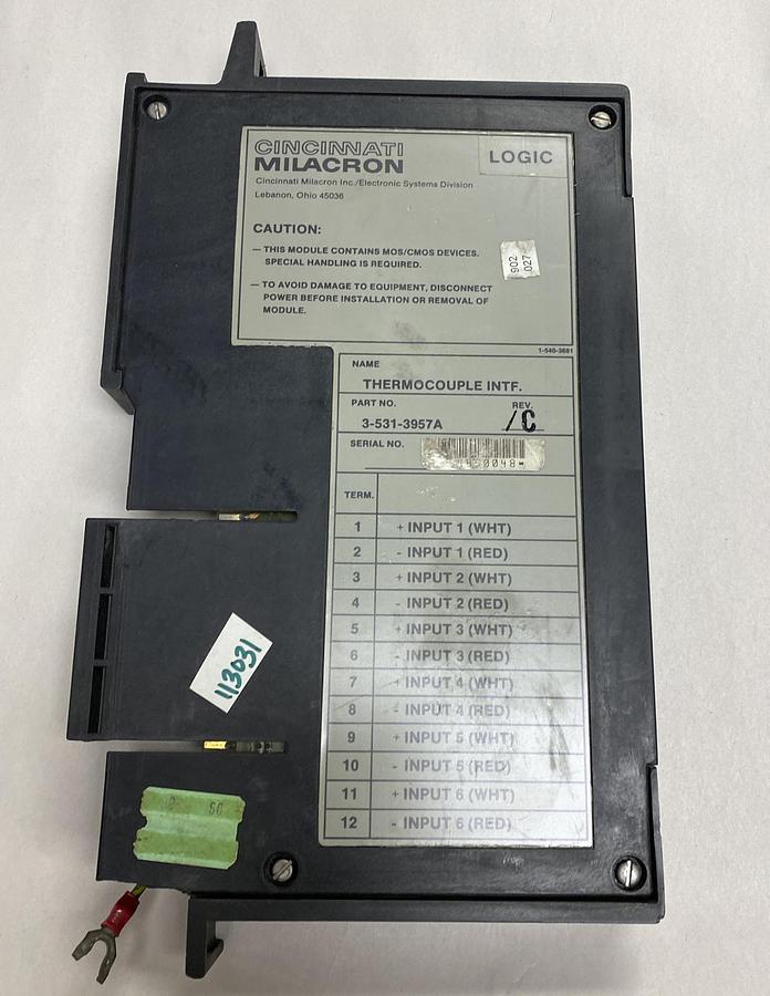Used Cincinnati Milacron,3-531-3957A,Rev C Thermocouple Interface Module
